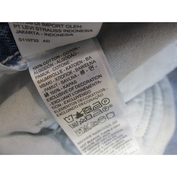 Levis Jeans Men 34 Blue Straight Silvertab Distressed Denim Cotton Casual 34x29* - Picture 9 of 16